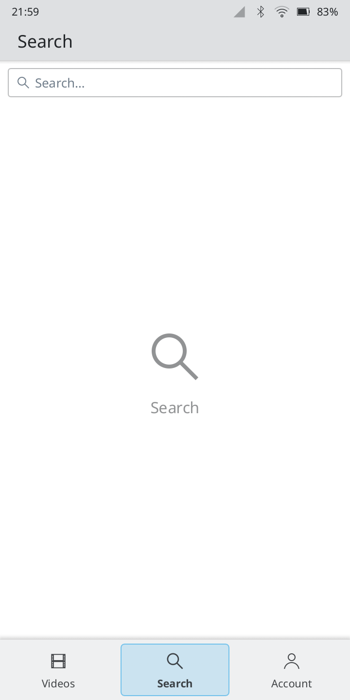 Search page