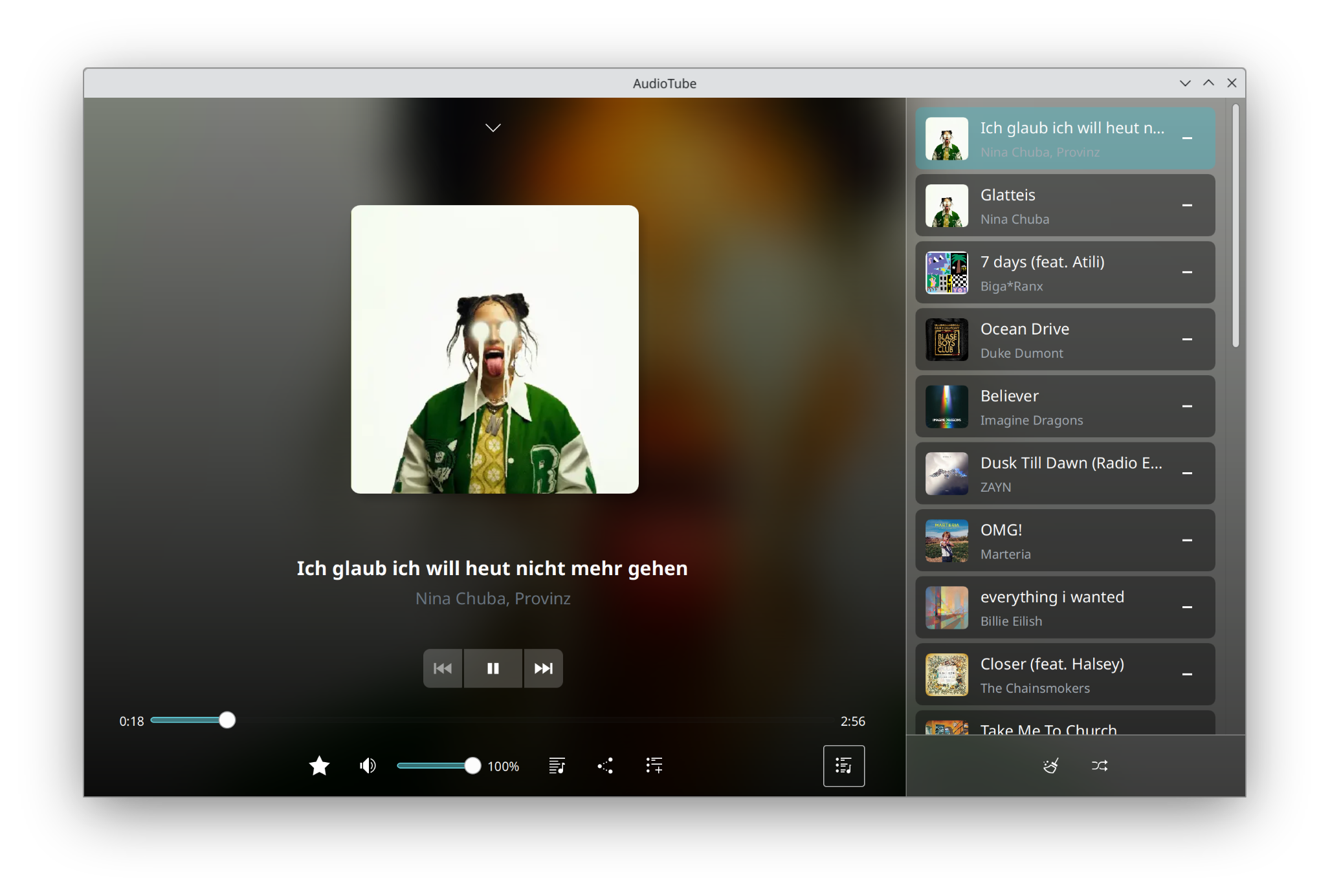 The new music player