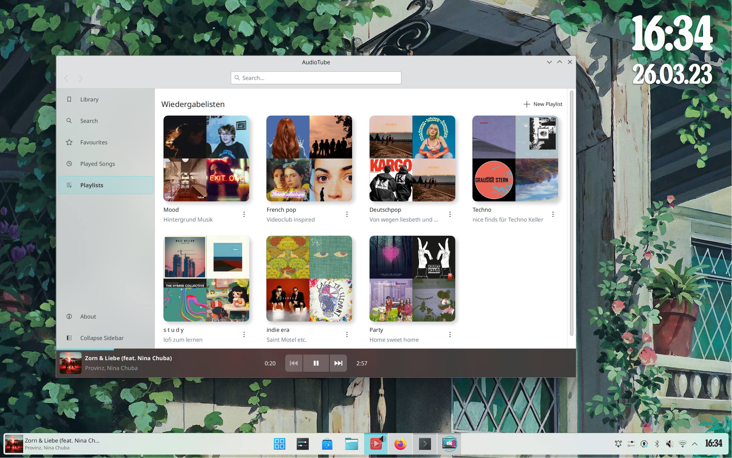 програма AudioTube із набору KDE Gear 23.04